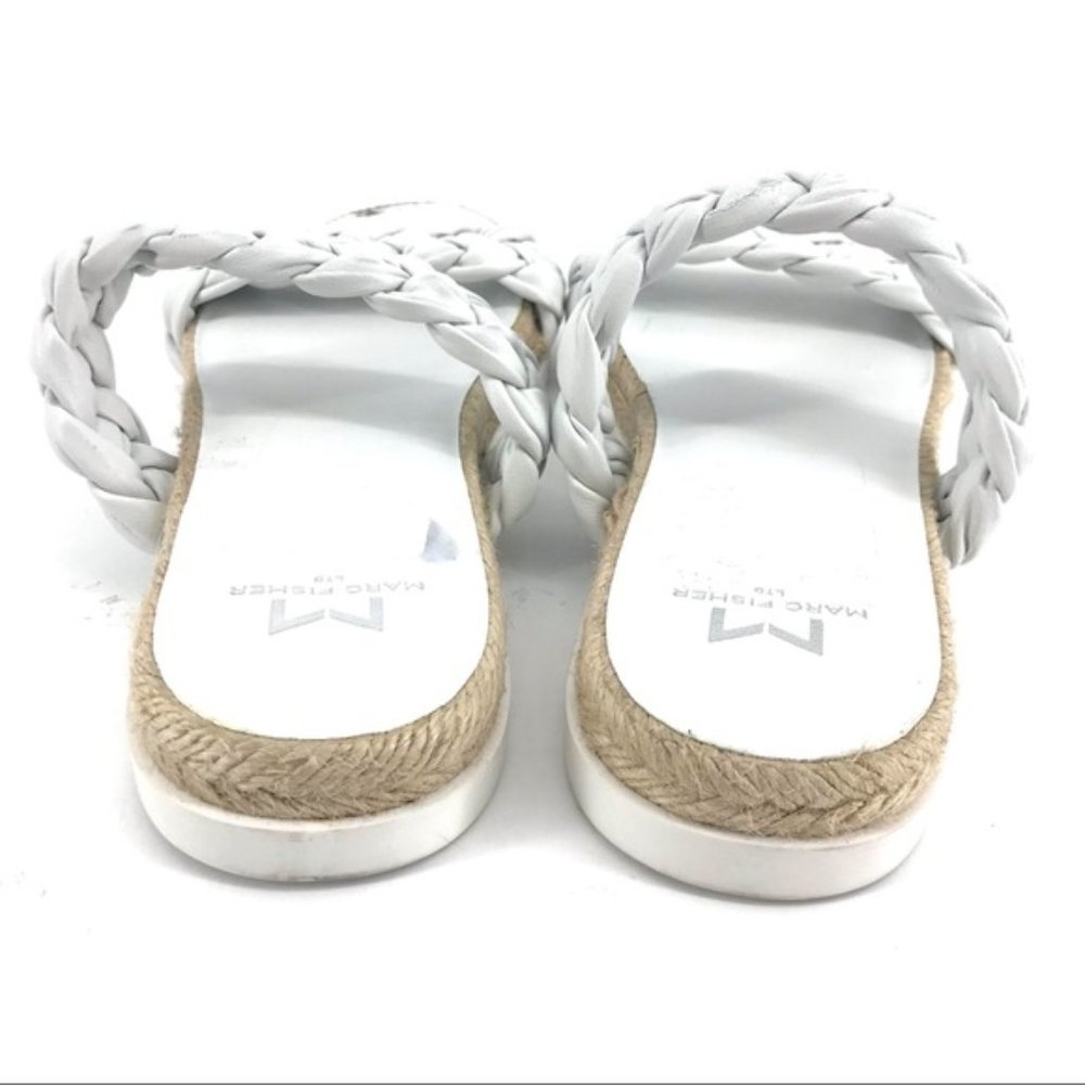 Marc Fisher White Jaimee Espadrille Slide Sandal - image 5